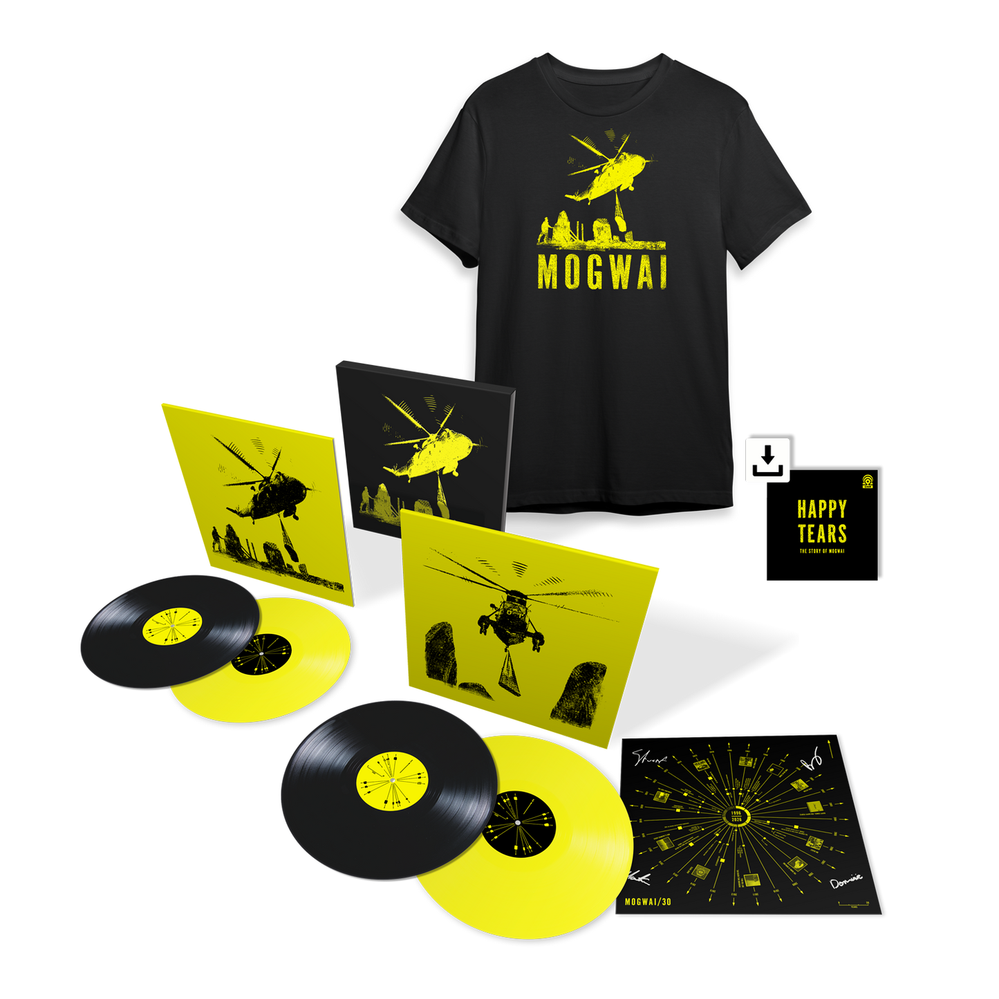 Happy Tears | Limited Edition 4LP Bundle with T-Shirt, Digital Audio Documentary and Signed Art Print